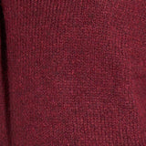 Striped Sleeve Italian Wool Blend Jumper in Berry/Fuchsia
