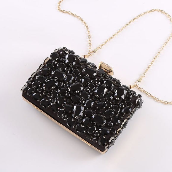 Black Crystal evening bag