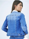 Pearl and Rhinestone Denim Jacket