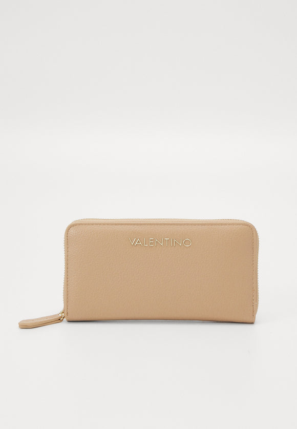 VALENTINO BRIXTON BEIGE ZIP AROUND WALLET