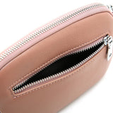 Crystal Bee Nude leather pouch