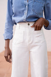 White Wide Leg Jean