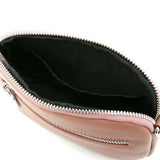 Crystal Bee Nude leather pouch