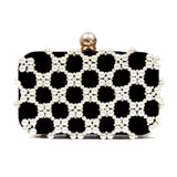 Black/Pearl Clutch Bag