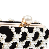 Black/Pearl Clutch Bag