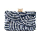 Blue Pearl Clutch Bag