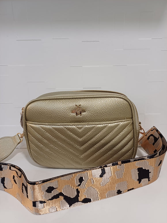 Gold bee bag