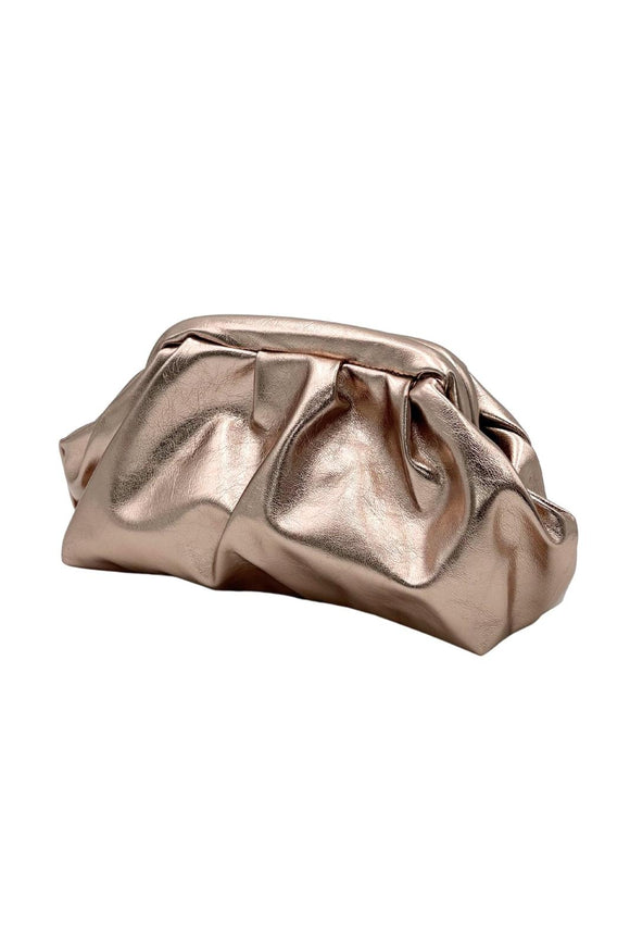 Mia Rose Gold clutch bag