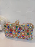 MULTICOLOUR GEMSTONE CLUTCH