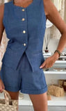 Denim Co-Ord Waistcoat