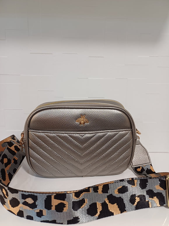 Silver bee bag