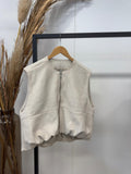 Cream Suede Waistcoat