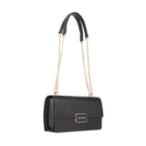 Valentino Alpheus Nero Front Flap Shoulder Bag