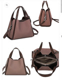 Brown Textured Tote Bag