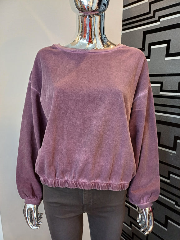 Washed Sweater Plum