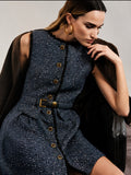 GOAGOA Tweed Dress