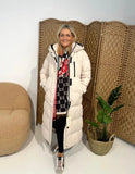 ELLA padded beige coat