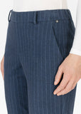 Fluor Navy Pinstripe Trousers