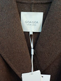 GOAGOA Brown Luxury Wool Sleeveless Jacket