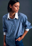 GOAGOA stripe embellished shirt