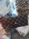 Black Check Purse