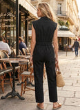 Black Denim Jumpsuit