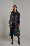 Black Longline Padded Coat
