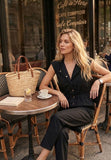 Black Denim Jumpsuit