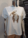 FLYGIRL dog embellished tshirt