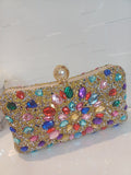 MULTICOLOUR GEMSTONE CLUTCH