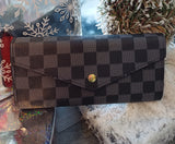 Black Check Purse
