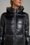 Black Longline Padded Coat