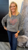 Wild Life Grey stonewash sweater