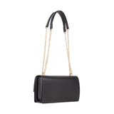 Valentino Alpheus Nero Front Flap Shoulder Bag