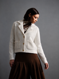 GOAGOA Soft White Fluffy Cardigan