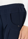 Rachael slouch cuff bottom navy Trousers