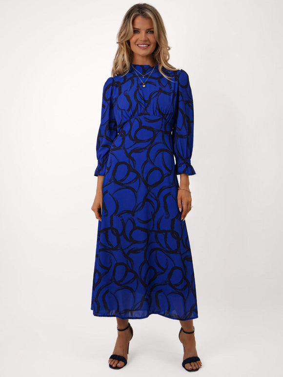 Kate & Pippa Simona Midi Dress Royal Blue/Navy