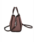 Brown Textured Tote Bag