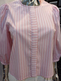 FLYGIRL pink stripe shirt