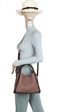 Brown Textured Tote Bag