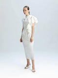 Kameya ecru lace dress