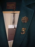 FLYGIRL Forest Green Blazer
