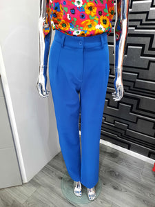 Colbalt Blue co-ord trousers