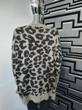 Leopard Print Oversized Sweater