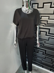 Noen Black 2 Piece connected t-shirt and trousers set