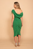 Janus Crepe Dress - Green