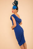 JANUS Crepe Dress - Cobalt Blue