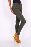 Khaki Green Push up Skinny Jean