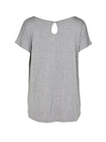 KANNA T-SHIRT WITH PRINT GREY MELANGE