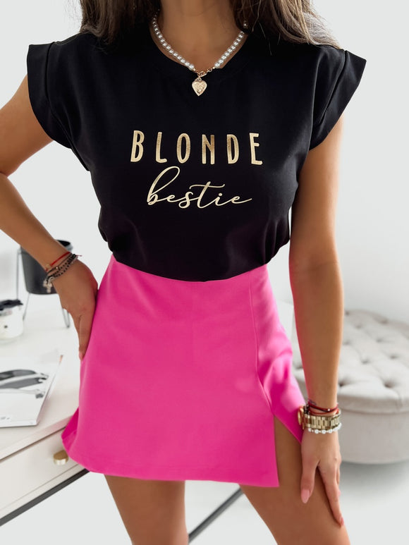 Black ‘blonde’ tee